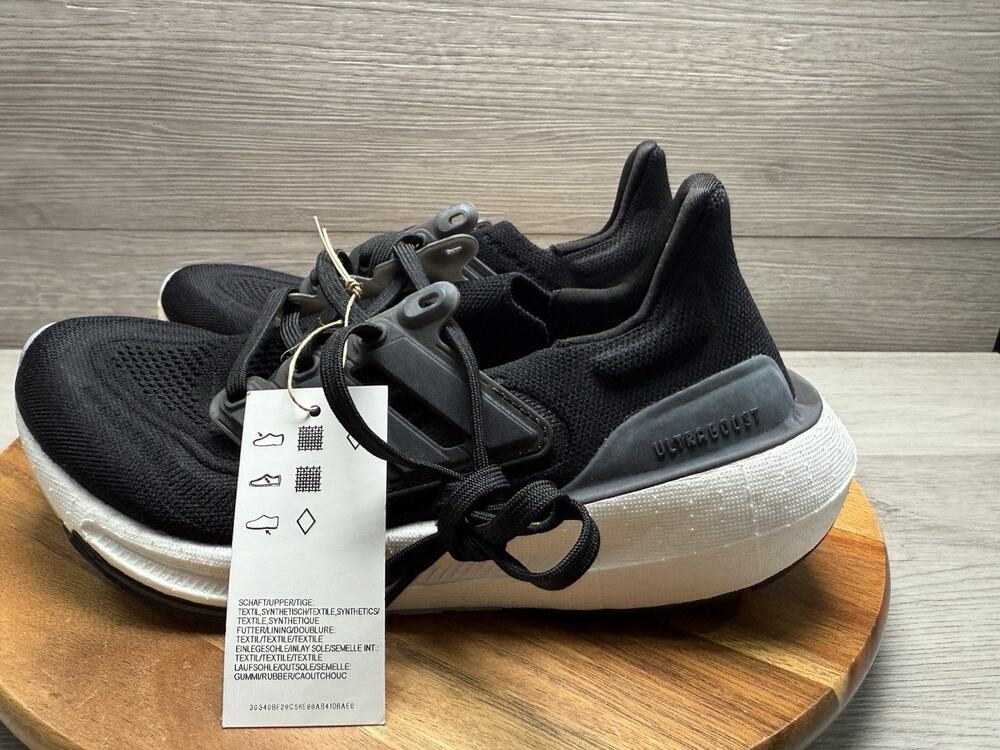Adidas Ultraboost Light Running Sneaker Black White GY9353 Women 6
